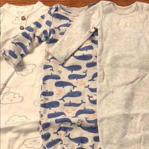 3 Premie Sleep Gowns